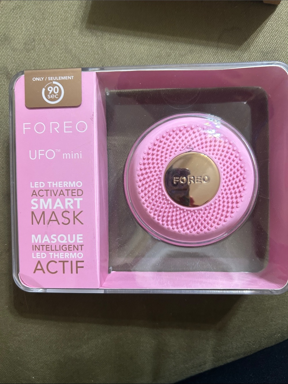 FOREO UFO Mini Smart Mask Device - Pink with Gold Center